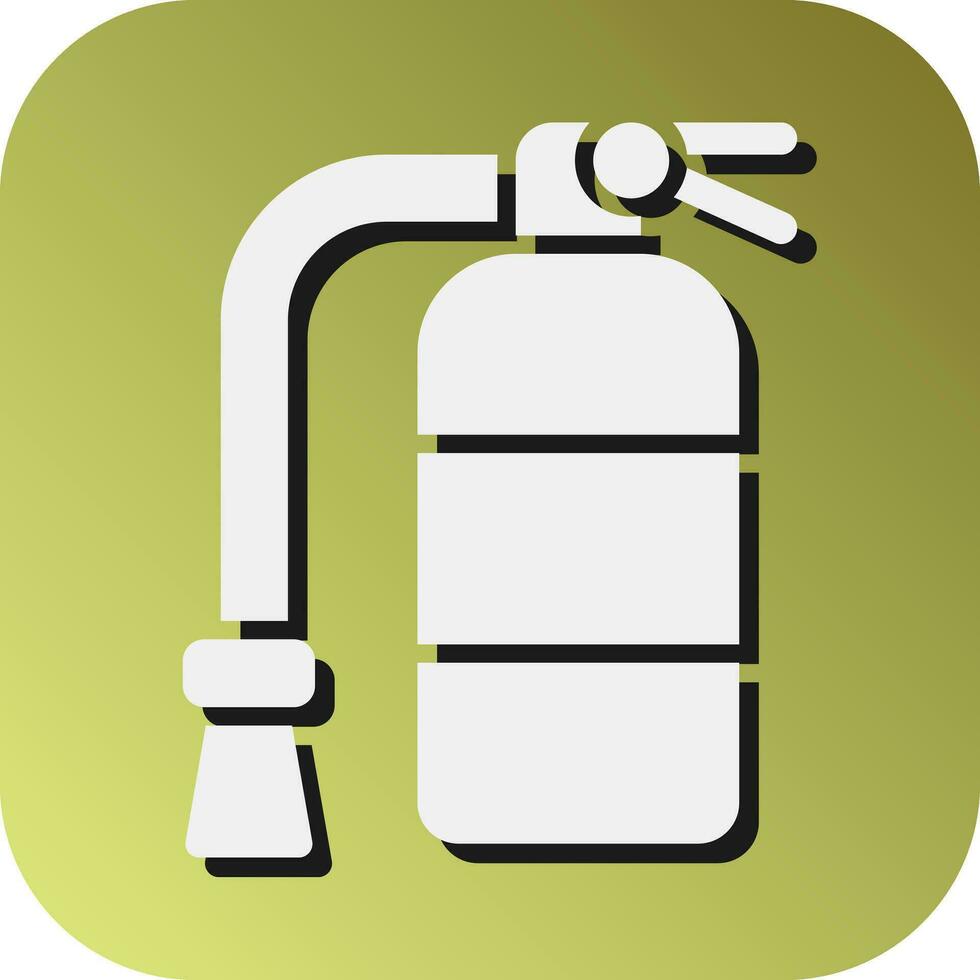 Fire Extinguisher Vector Glyph Gradient Background Icon For Personal And Commercial Use.