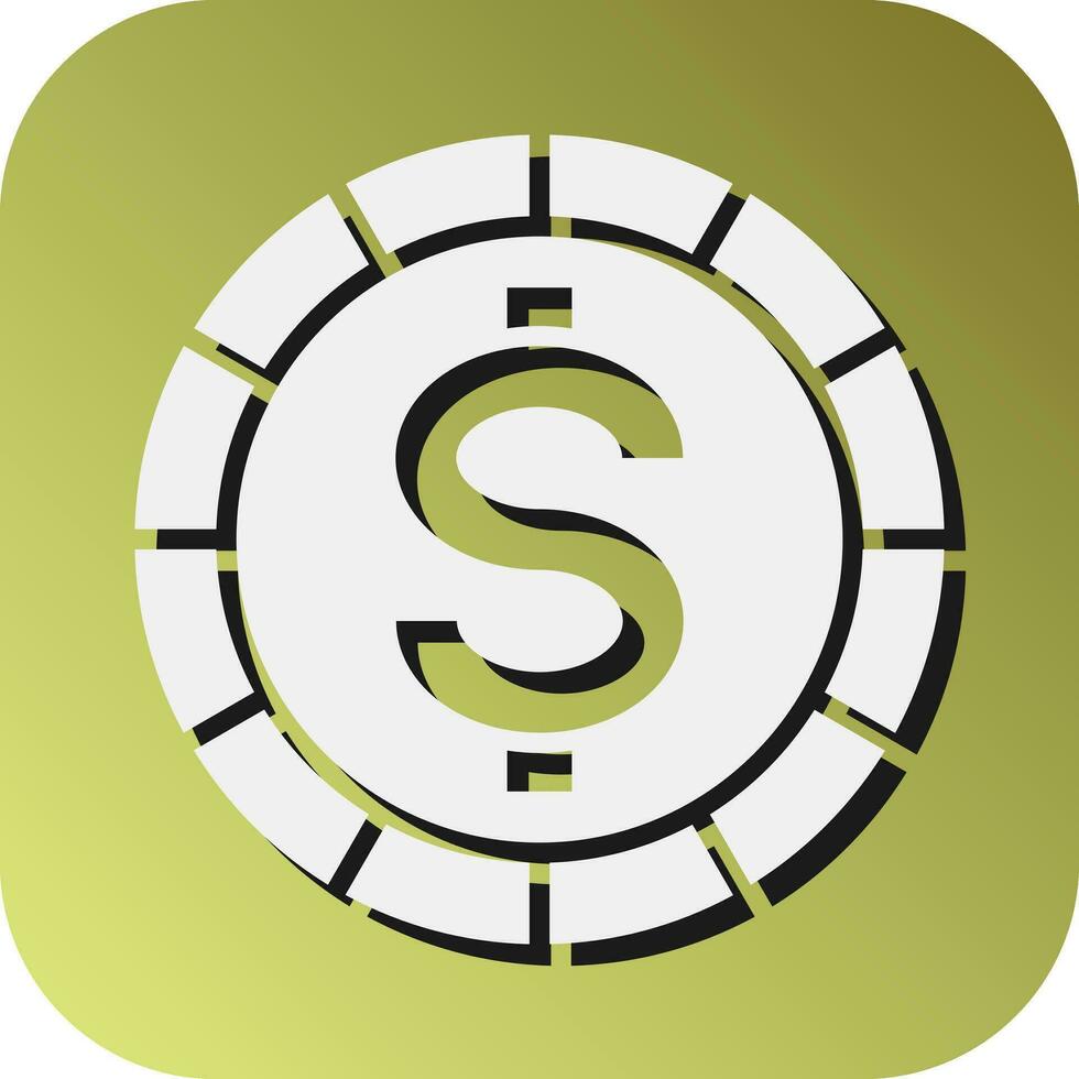 Tokens Vector Glyph Gradient Background Icon For Personal And Commercial Use.
