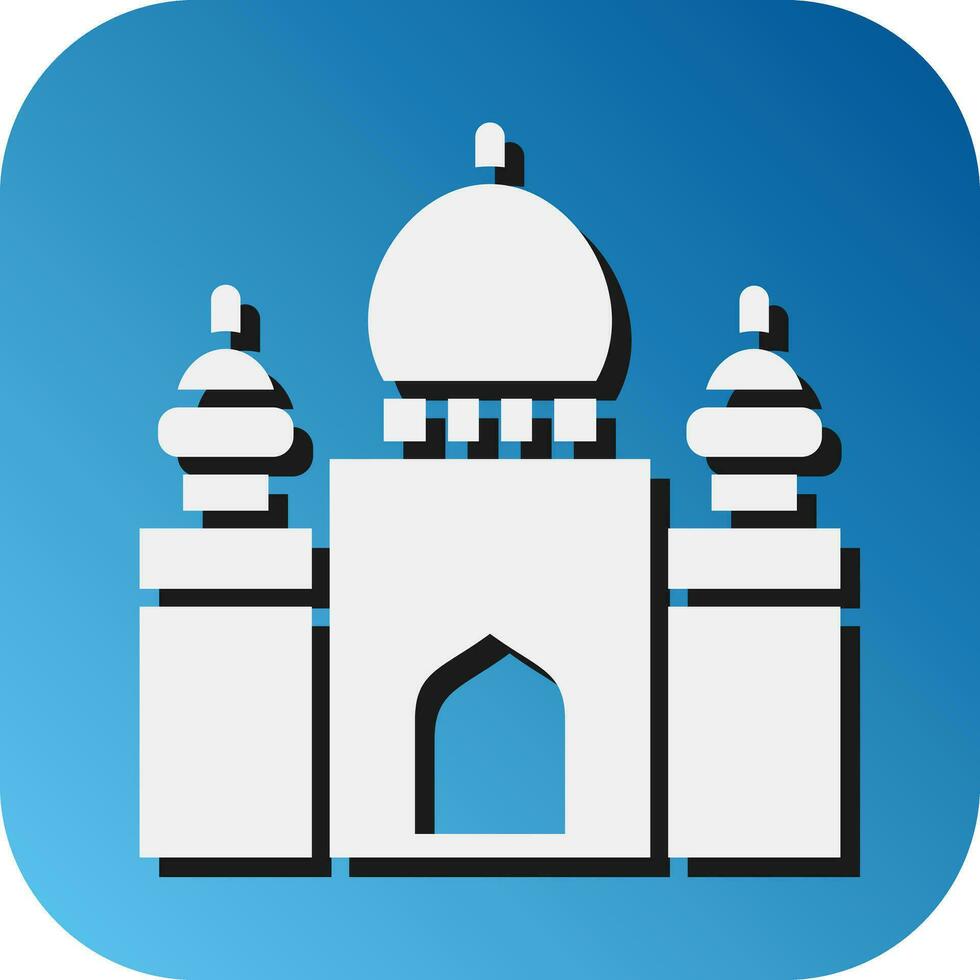 Mosque Of Cordoba Vector Glyph Gradient Background Icon For Personal And Commercial Use.