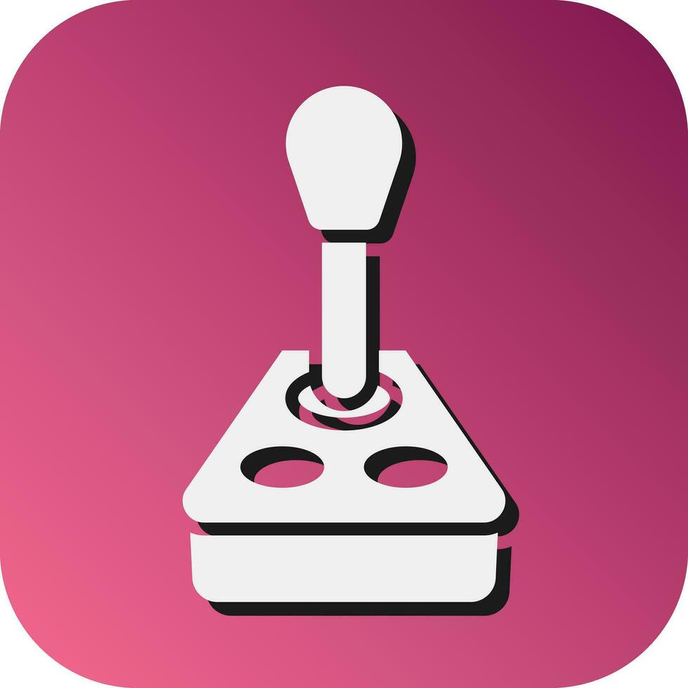 Joystick Vector Glyph Gradient Background Icon For Personal And Commercial Use.