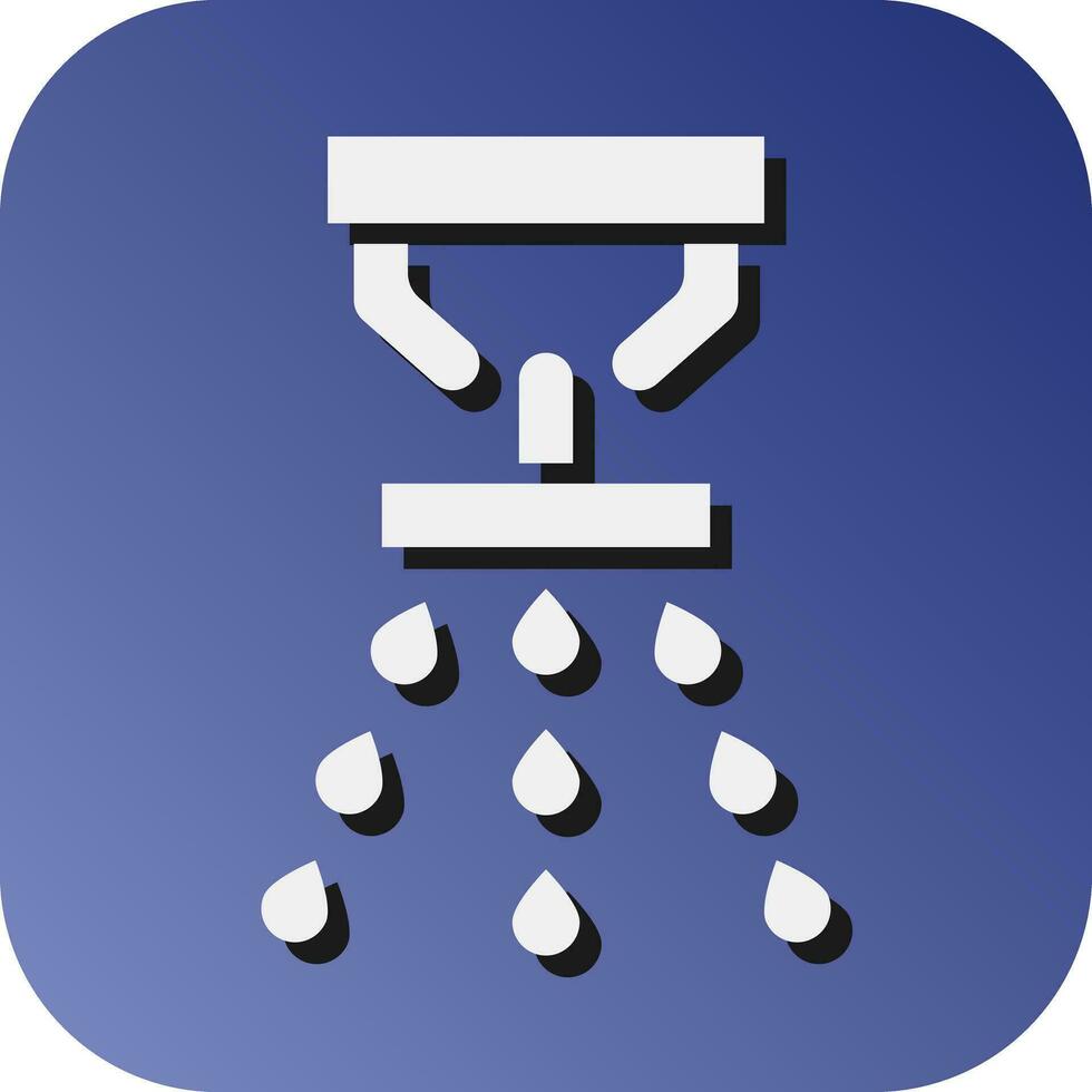 Sprinkler Vector Glyph Gradient Background Icon For Personal And Commercial Use.