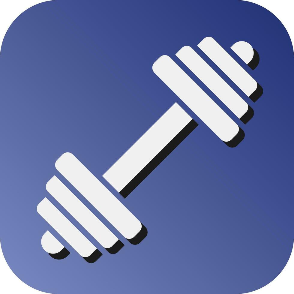 Dumbbell Vector Glyph Gradient Background Icon For Personal And Commercial Use.