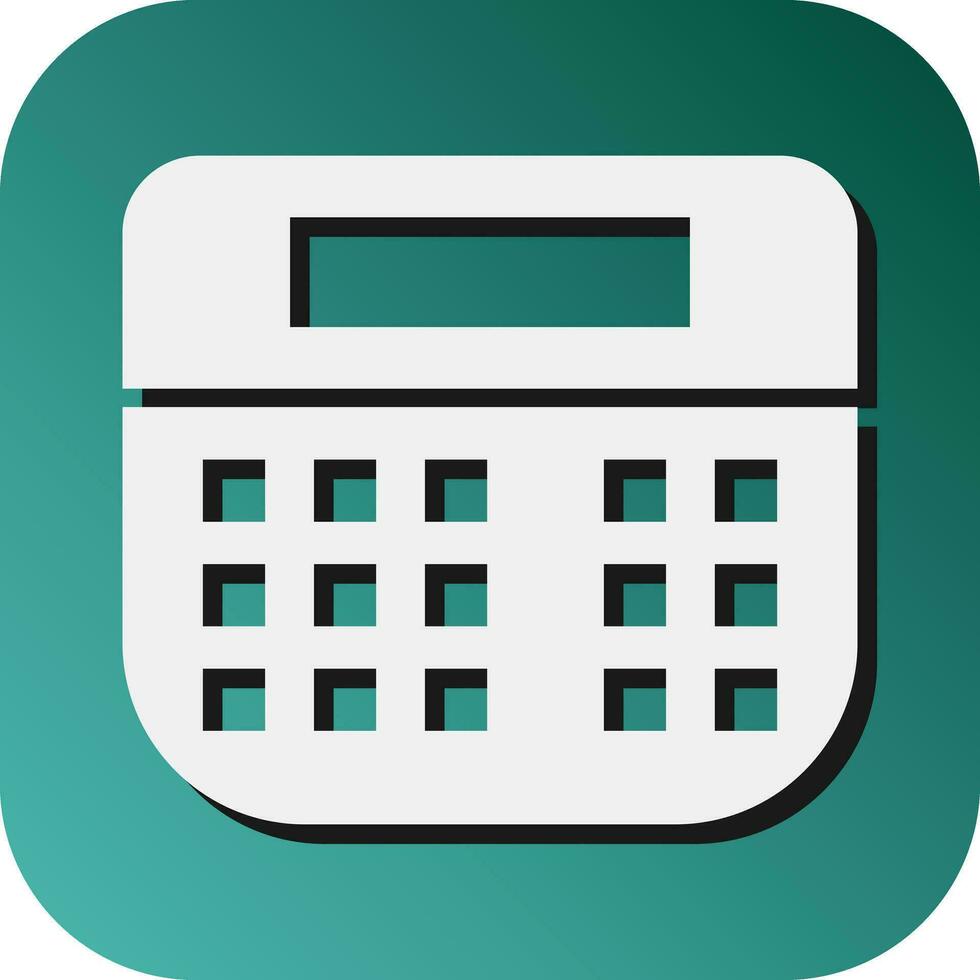 Alarm System Vector Glyph Gradient Background Icon For Personal And Commercial Use.
