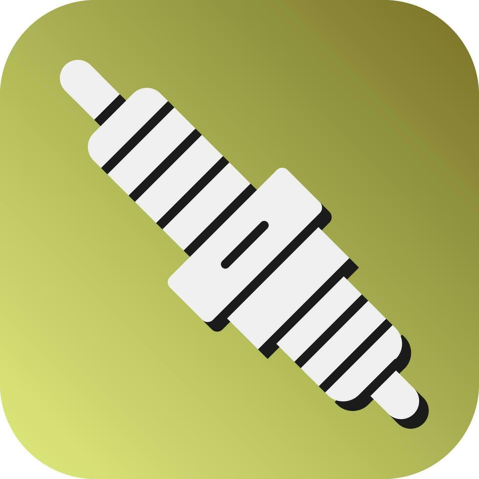 Spark Plug Vector Glyph Gradient Background Icon For Personal And Commercial Use.