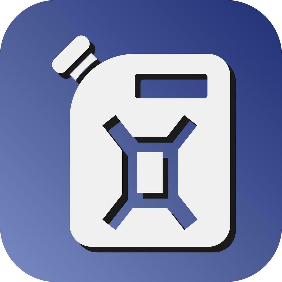 Gas Can Vector Glyph Gradient Background Icon For Personal And Commercial Use.
