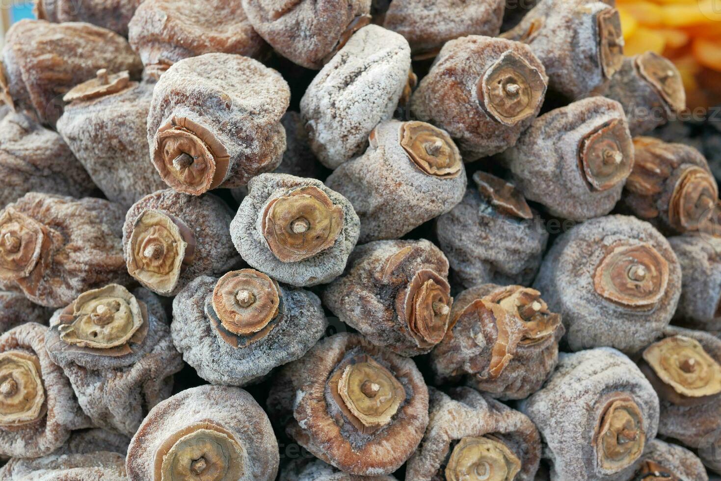 Dried persimmon selling at shop photo