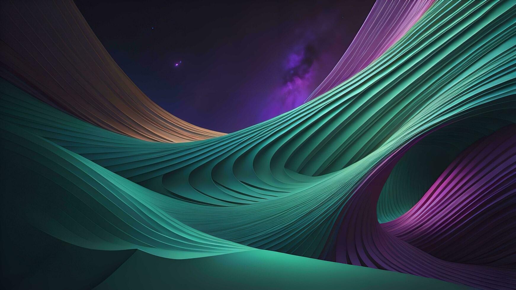 AI generated abstract fractal background for creative art,design and entertainment. generative ai photo