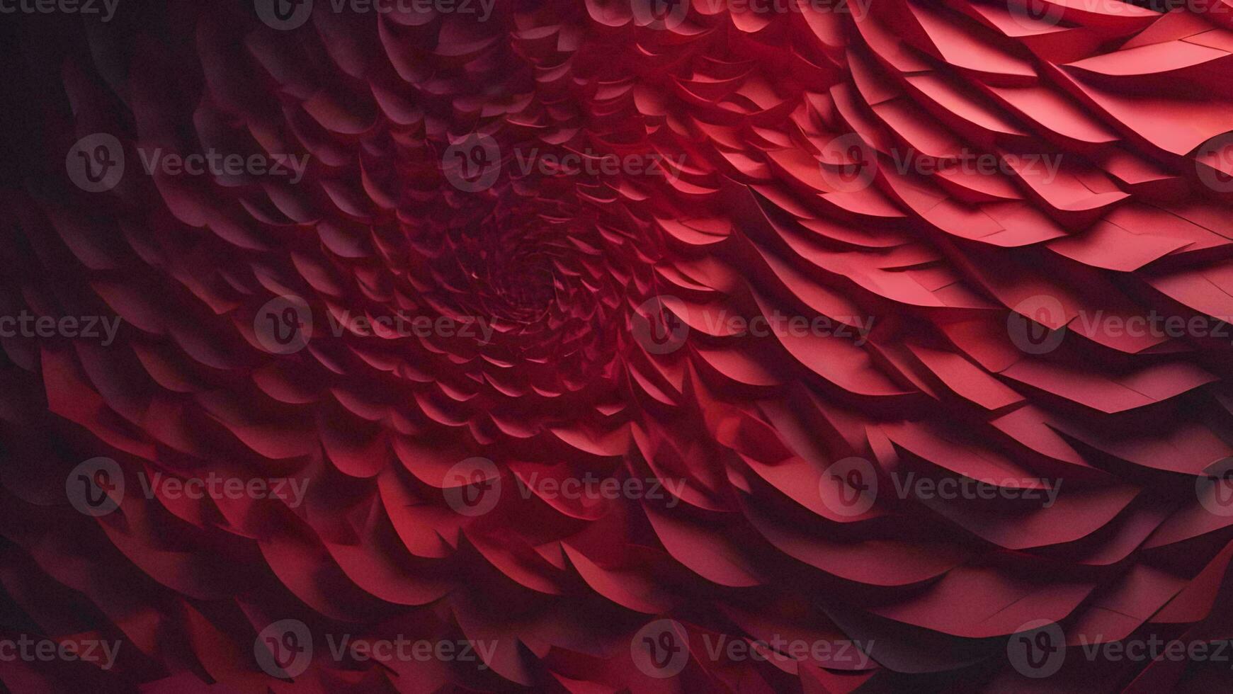 AI generated Abstract red polygonal background. generative ai photo