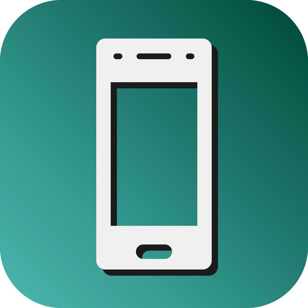Cellphone Vector Glyph Gradient Background Icon For Personal And Commercial Use.