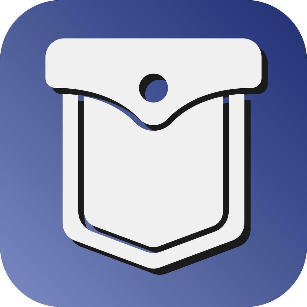 Pocket Vector Glyph Gradient Background Icon For Personal And Commercial Use.