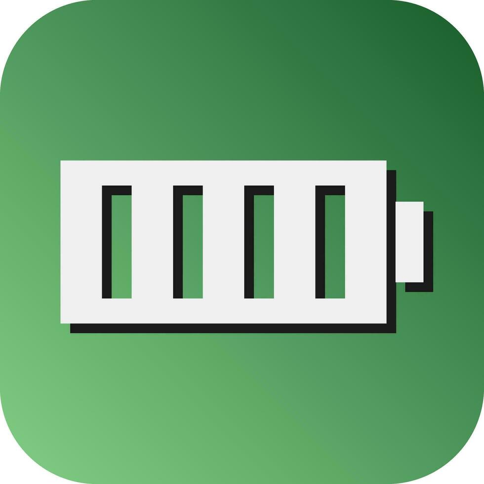 Battery Vector Glyph Gradient Background Icon For Personal And Commercial Use.