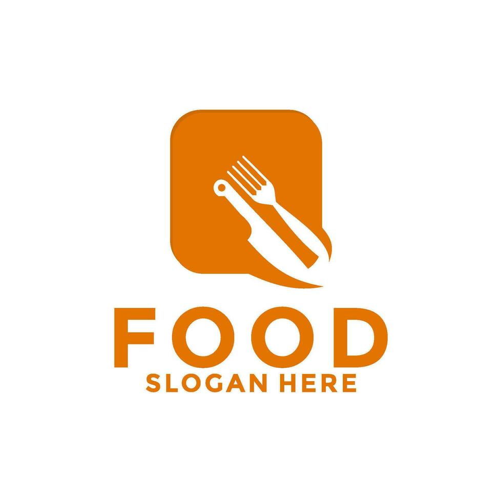 comida logo diseño, cocina, restaurante, café y Cocinando logo vector modelo