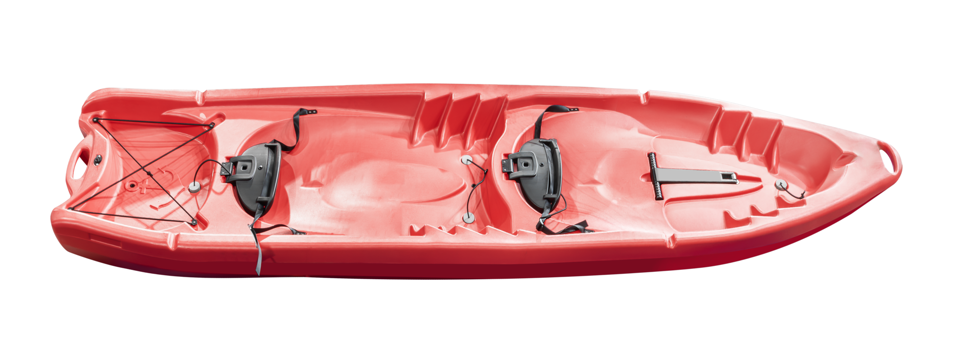 Haut vue rouge kayak png