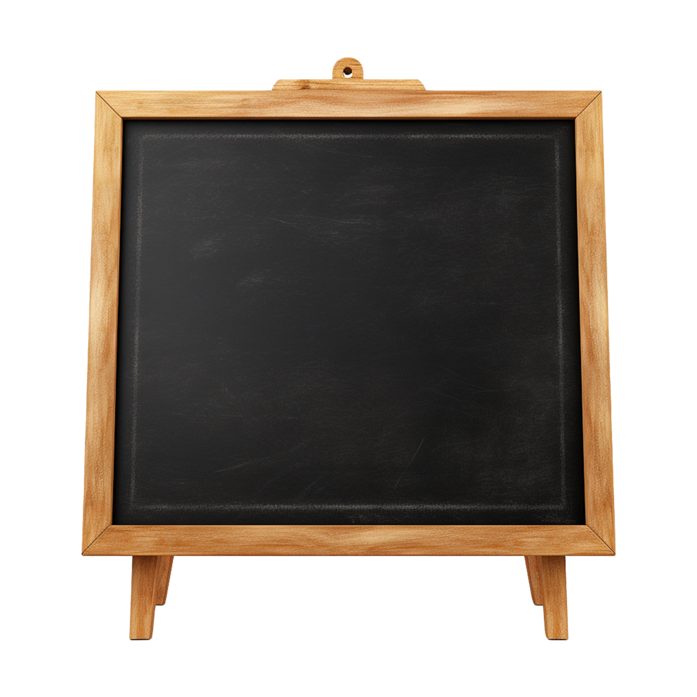 AI generated chalk board isolated on transparent background 35680101 PNG