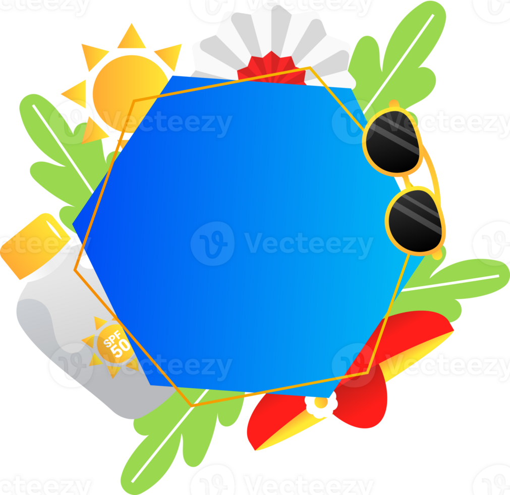 summer cartoon illustration png