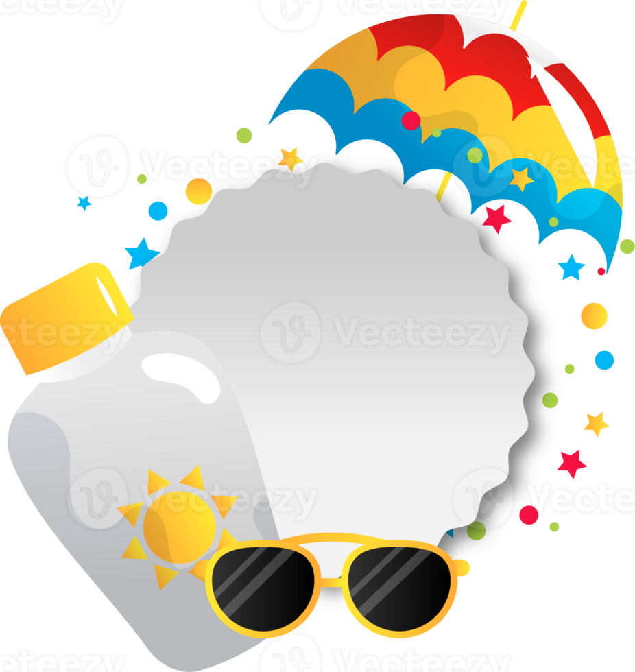 summer cartoon illustration png