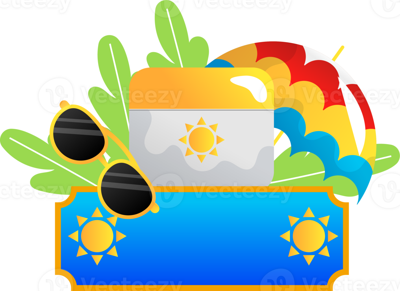 summer cartoon illustration png