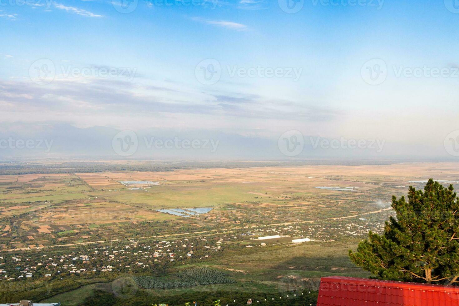 view of Alazan plain in twilight from Sgnagi photo