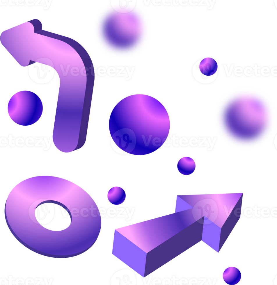 3d arrows illustration png