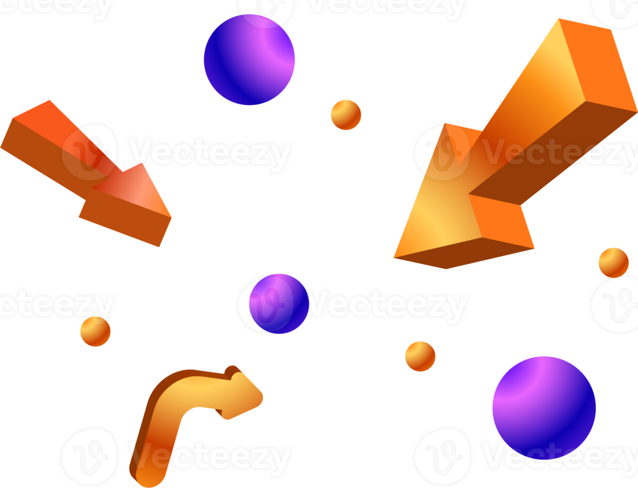 3d arrows illustration png