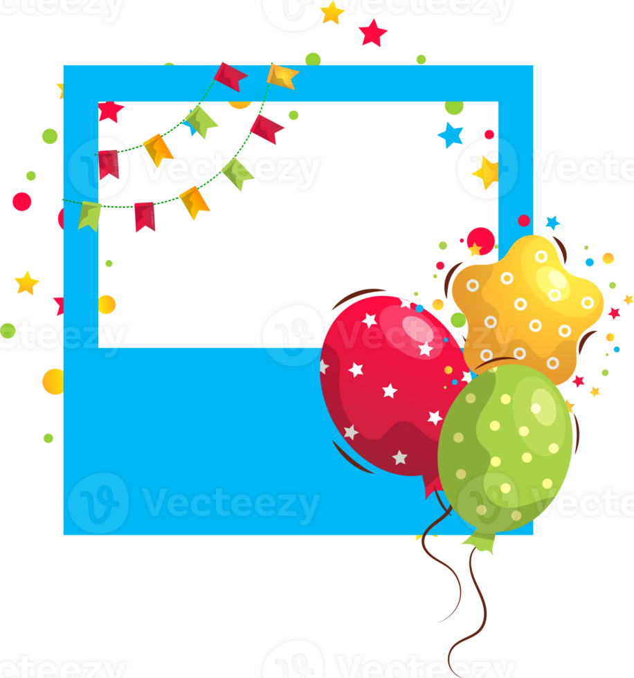 festive bithday frame png