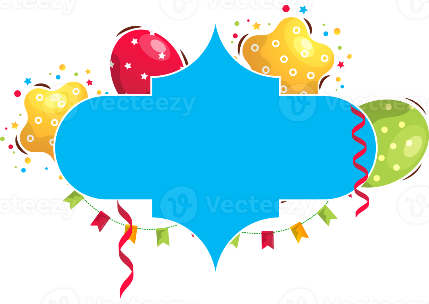 festive bithday frame png