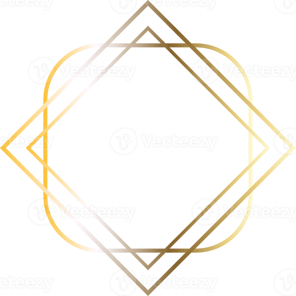 golden shiny frame png