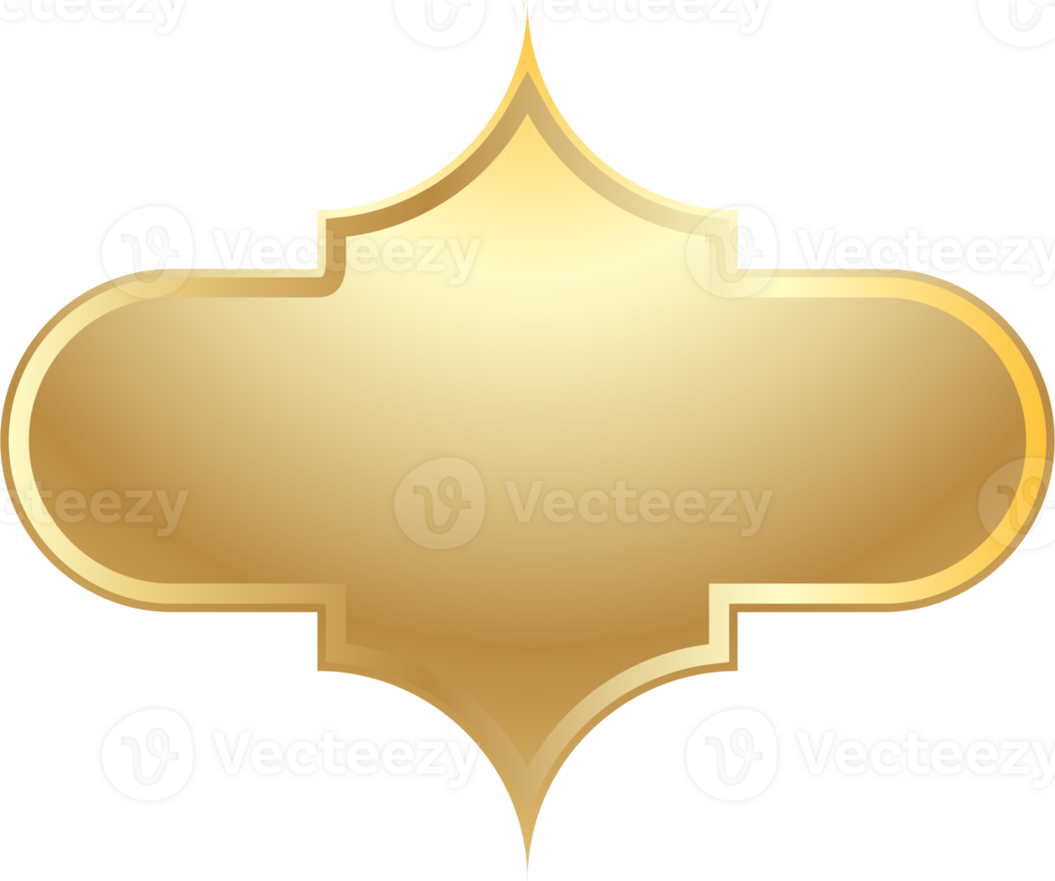 golden shiny frame png