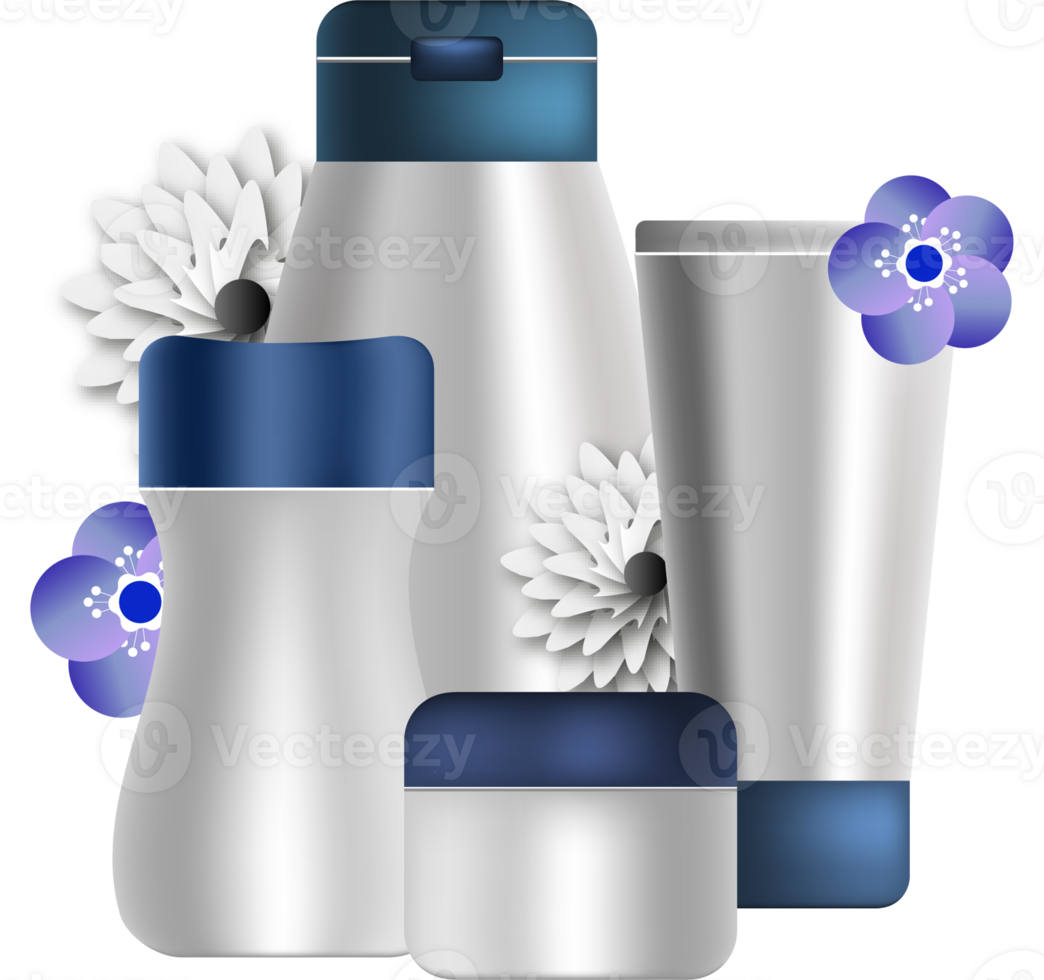 Cosmetics realistic mockup png