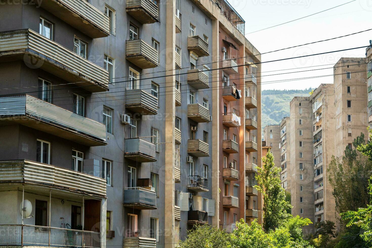 apartment buildings in Vera district of Tbilisi photo