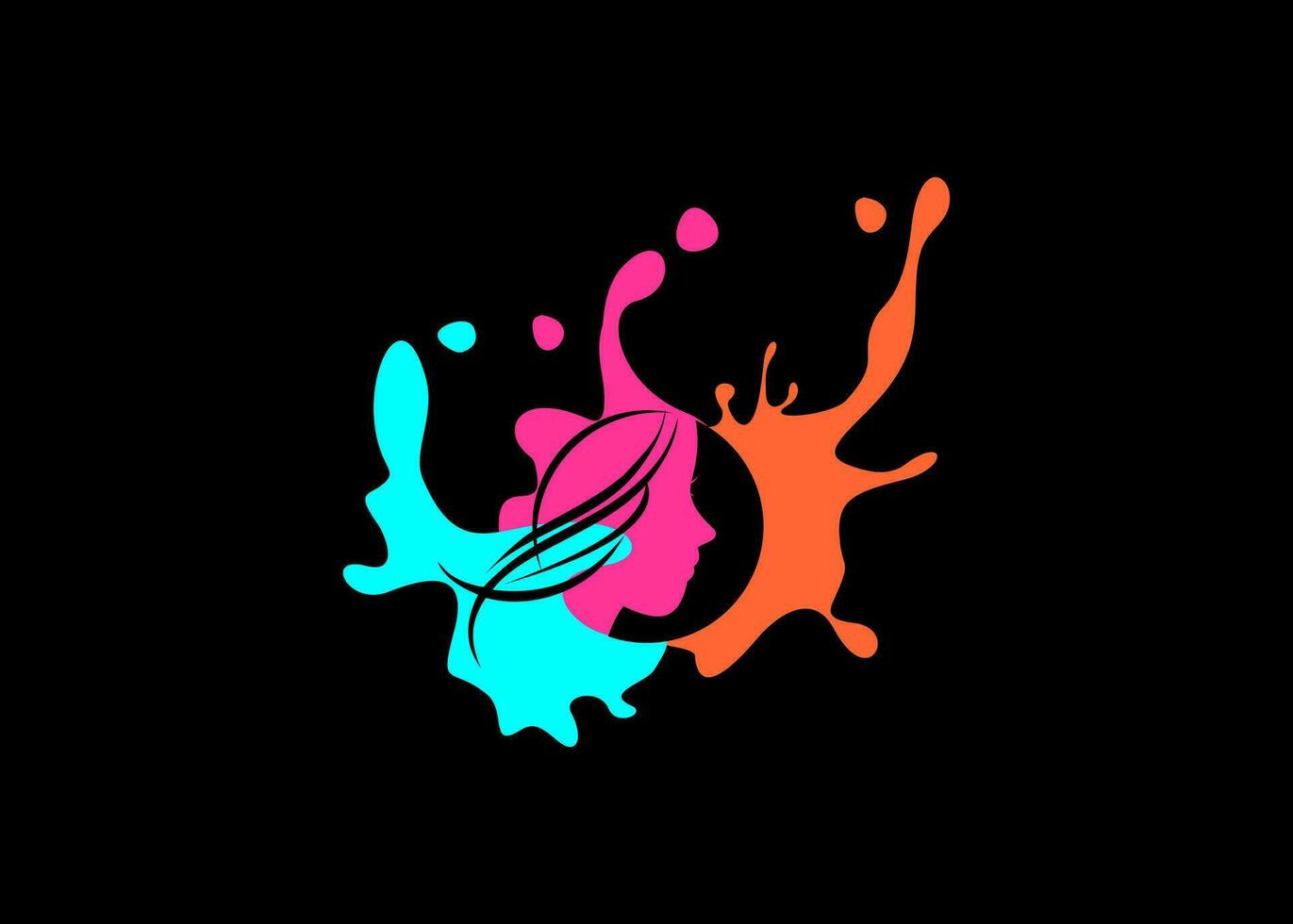 beauty logo design with style and creative concept vector