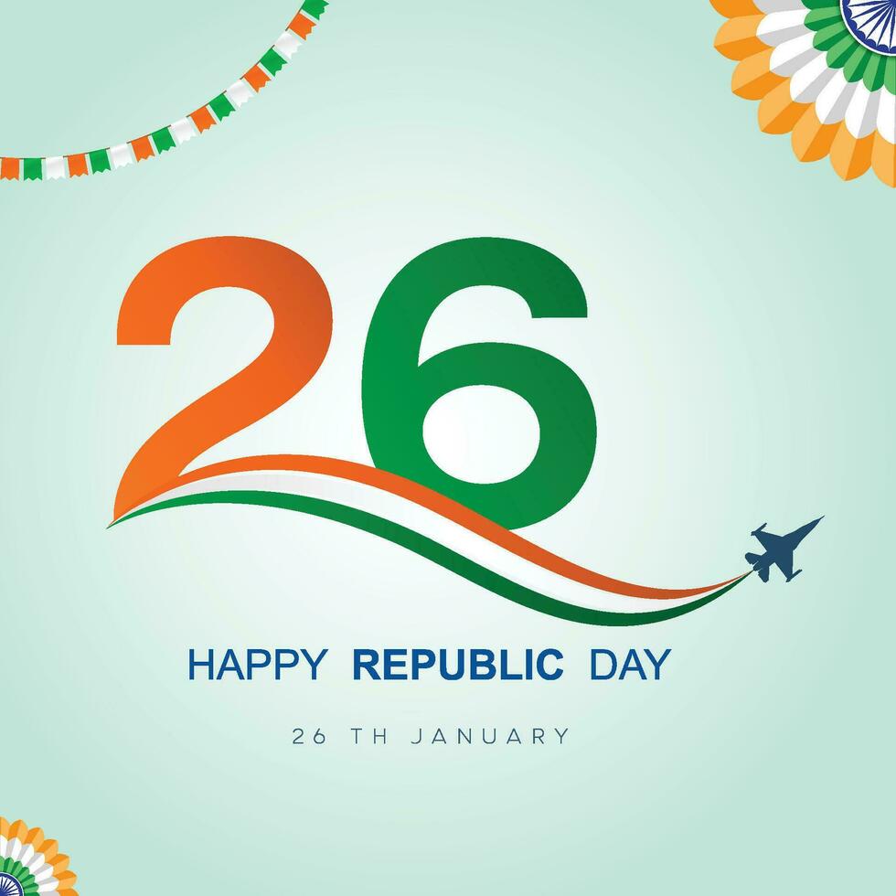 Indian republic Day, 26 January, vector, illustration, celebration, poster, flower,army, india, Happy,flag, greeting card, banner, post design vector