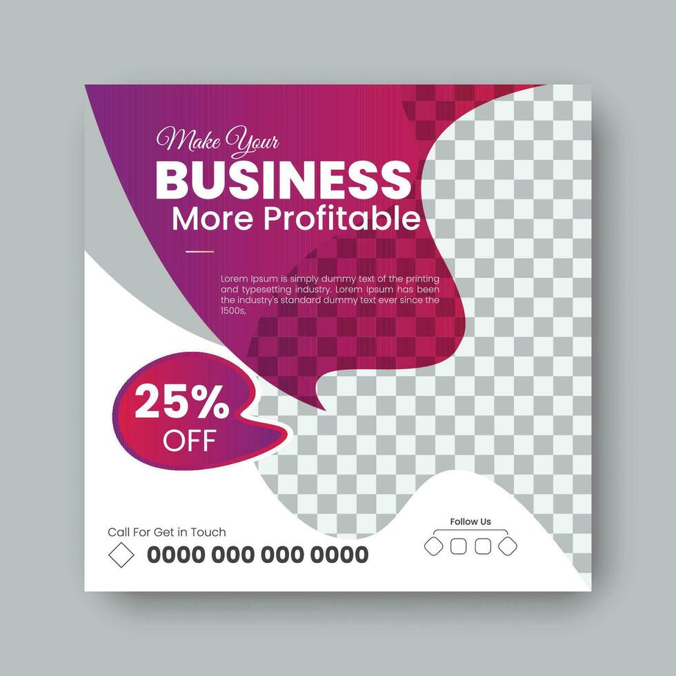 Modern minimalist web banner design template vector