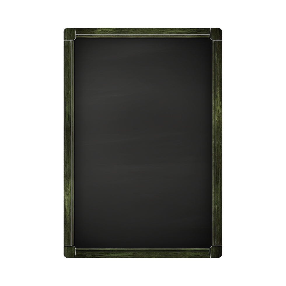 AI generated chalk board isolated on transparent background 35681288 PNG