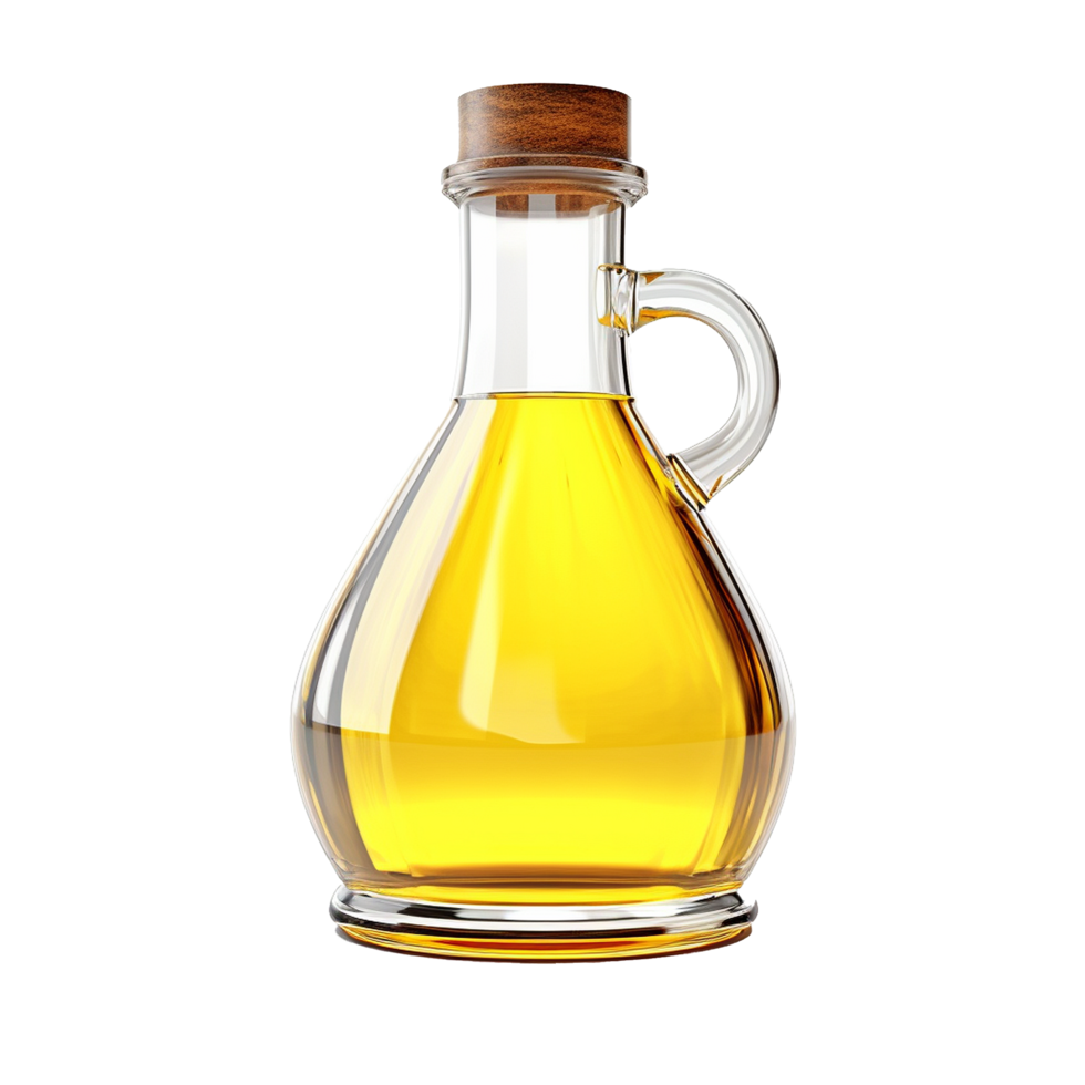 AI generated Oil in bottle png isolated on transparent background