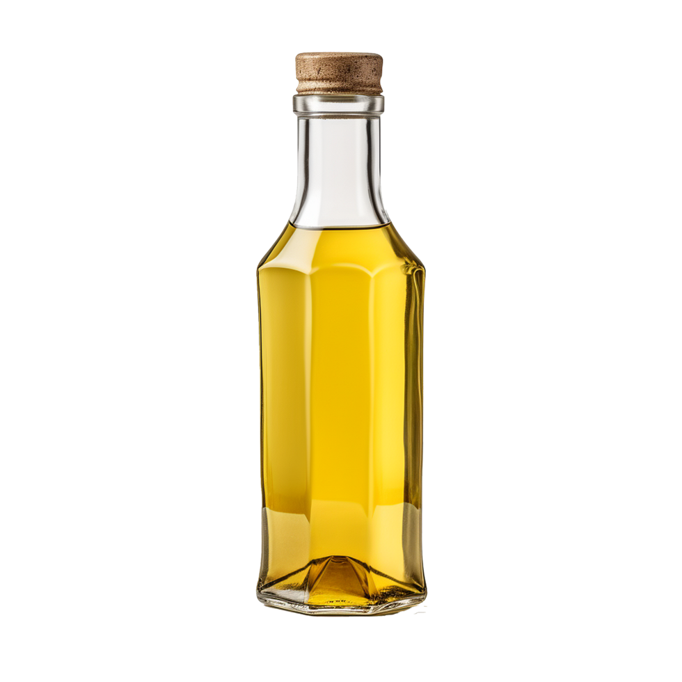 AI generated Oil in bottle png isolated on transparent background