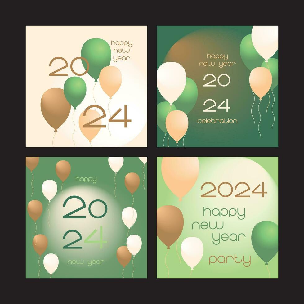 HAPPY NEW YEAR 2024 CELEBRATION vector