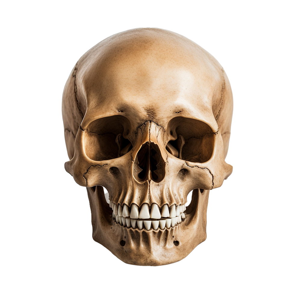 AI generated Realistic skull isolated on transparent background png