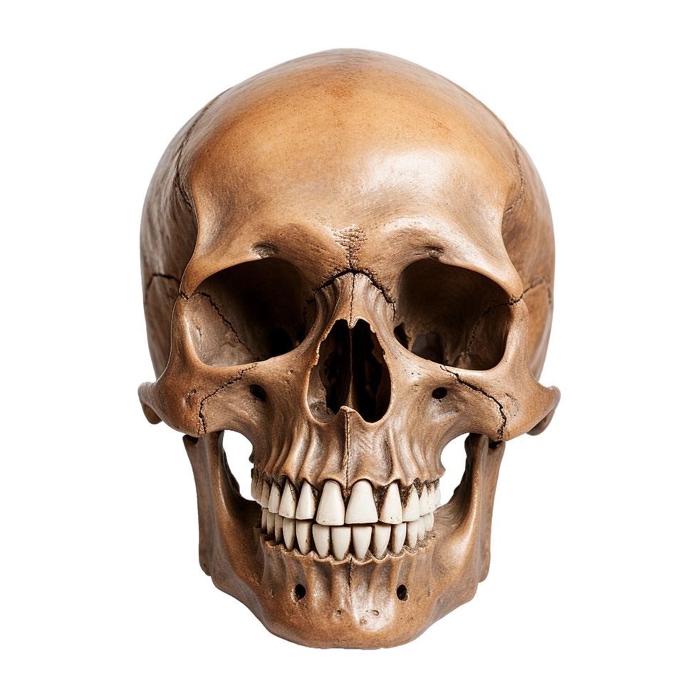 AI generated Realistic skull isolated on transparent background png