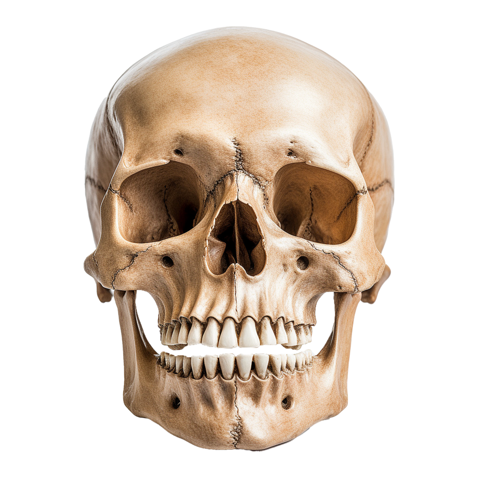 AI generated Realistic skull isolated on transparent background png