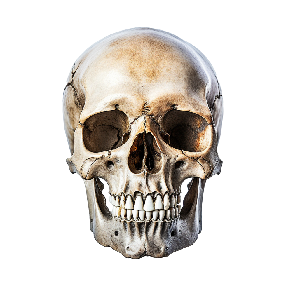 AI generated Realistic skull isolated on transparent background png