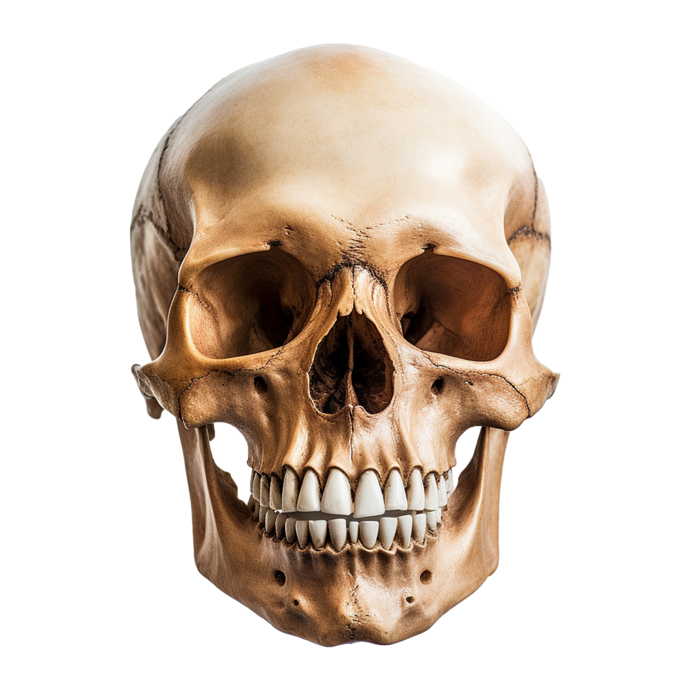 AI generated Realistic skull isolated on transparent background png