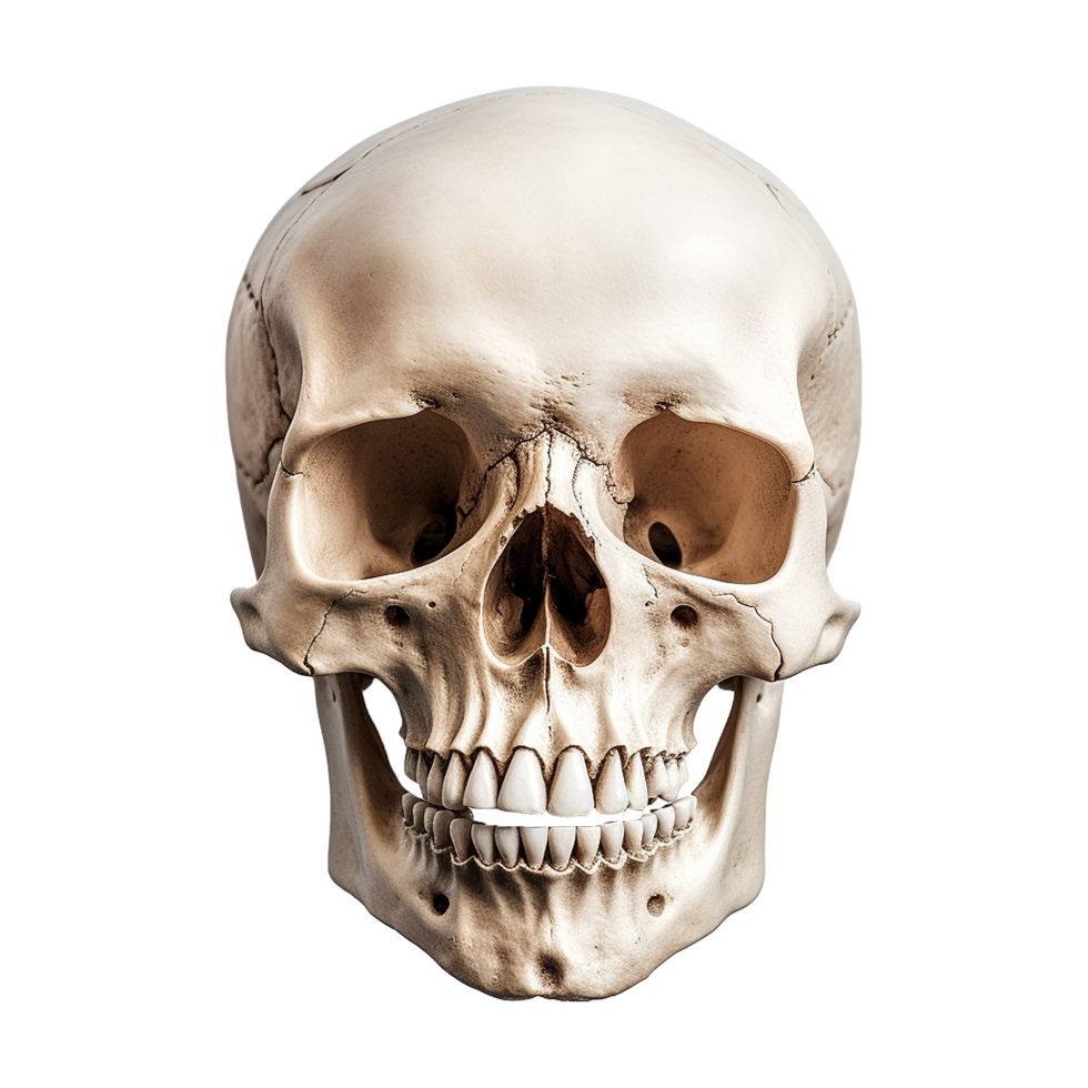 AI generated Realistic skull isolated on transparent background png