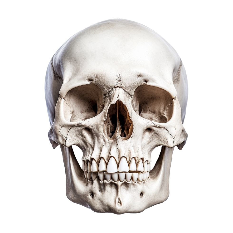 AI generated Realistic skull isolated on transparent background png