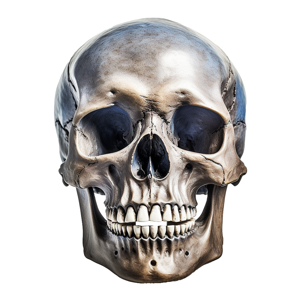 AI generated Realistic skull isolated on transparent background png