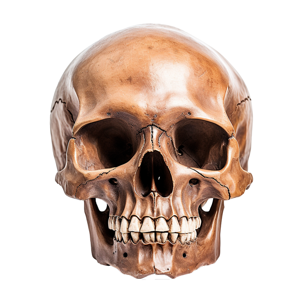 AI generated Realistic skull isolated on transparent background png