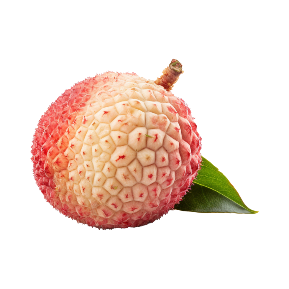 AI generated Lychee isolated on transparent background png