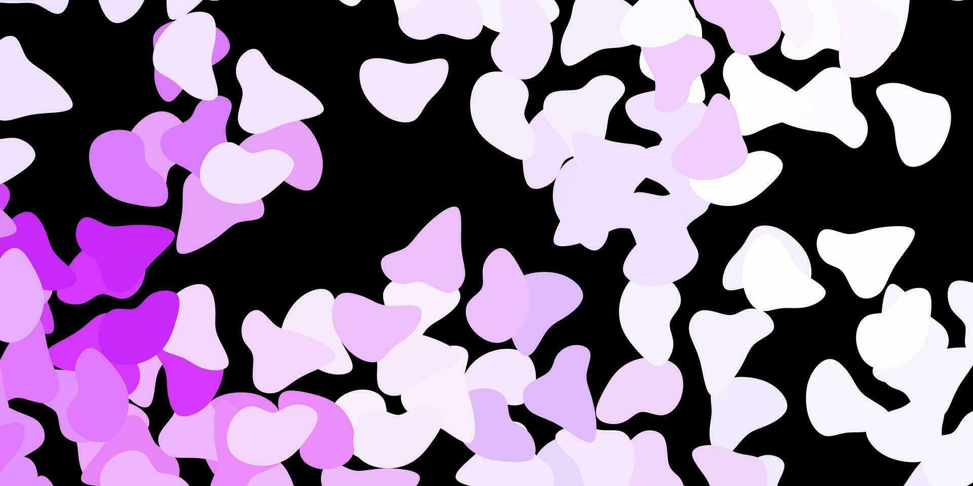 Dark purple vector template with abstract forms.