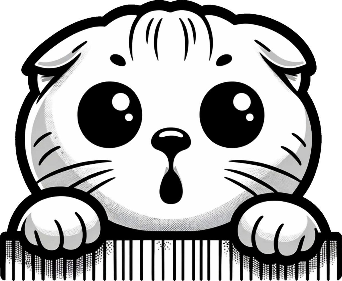 AI generated Cute black and white peeking cat Png.This Design use your own prints and many other task png