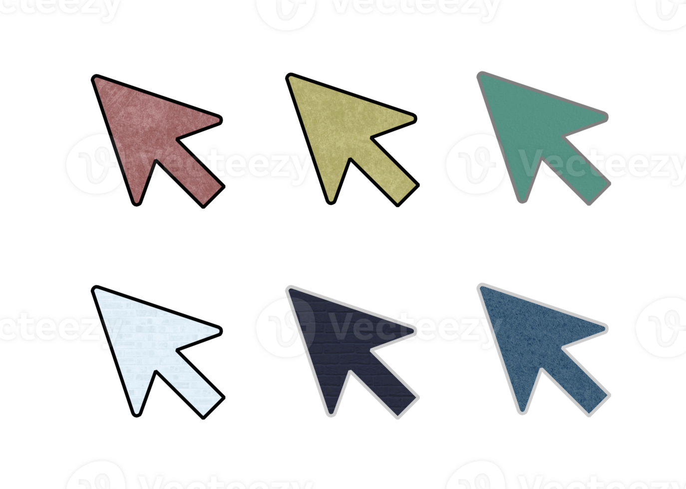 arrow icon symbol multy color texture png